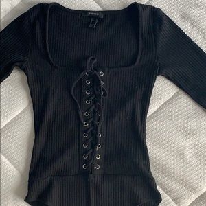 Forever 21 long sleeve bodysuit